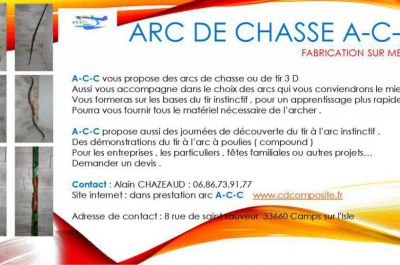 ARC DE CHASSE EN COMPOSITE A-C-C